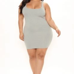 Fashion Nova Sculpted Ribbed Mini Dress - Olive -fashion nova dresses Shop 03 01 22Studio2 CE LT 10 17 11 14 4530DY Olive 0274 PLUS KL