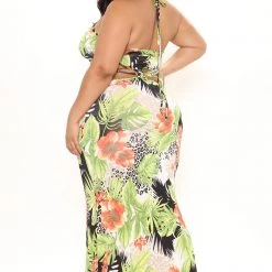 Fashion Nova Yacht Cruise Maxi Dress - Green/combo -fashion nova dresses Shop 03 01 22Studio2 CE LT 11 23 53 29 210235 Greencombo 0412 PLUS WG