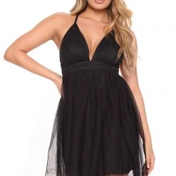 Fashion Nova Emmeline Tulle Mini Dress - Black -fashion nova dresses Shop 03 01 22Studio3 EF MR 13 20 56 30 HMD12558 Black 4881 SG