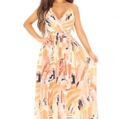 Fashion Nova Rayne Sleeveless Maxi Dress - Rust/combo -fashion nova dresses Shop 03 02 21Studio2 SN SD 14 02 07 45 DM1887B Rustcombo 17665 NT