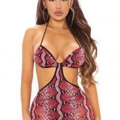 Fashion Nova Fierce Feeling Mesh Midi Dress - Red/combo -fashion nova dresses Shop 03 04 21Studio2 RT SD 14 24 26 37 D3550FN Redcombo 19356 EH