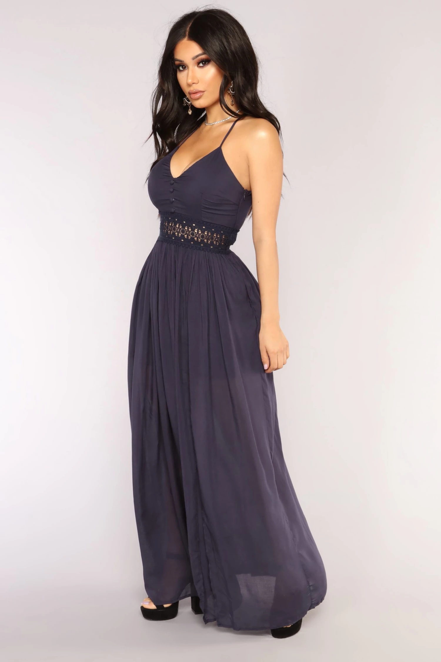 Fashion Nova Holy Ship Maxi Dress - Navy 4 Fashion Nova Holy Ship Maxi Dress - Navy - Image 2