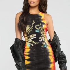 Fashion Nova Dying To Know You Tie Dye Mini Dress - Orange/Combo -fashion nova dresses Shop 03 07 19 Studio 4 AB 15 30 33 TN35 Orangecombo 1480 RG scaled