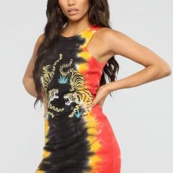 Fashion Nova Dying To Know You Tie Dye Mini Dress - Orange/Combo -fashion nova dresses Shop 03 07 19 Studio 4 AB 15 30 58 TN35 Orangecombo 1497 RG scaled
