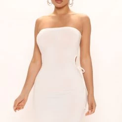 Fashion Nova Cut Out Cutie Mini Dress - White