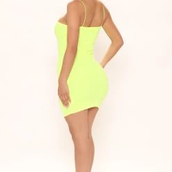 Fashion Nova Simple Necessity Mini Dress - Neon Yellow -fashion nova dresses Shop 03 09 22Studio2 CE KG 11 35 54 59 73357FN NeonYellow 0528 PB