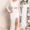 Fashion Nova Myself First Sequin Maxi Dress - White -fashion nova dresses Shop 03 09 22Studio2 CE KG 12 15 05 68 FN568L White 1007 WG