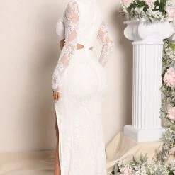 Fashion Nova Myself First Sequin Maxi Dress - White -fashion nova dresses Shop 03 09 22Studio2 CE KG 12 15 05 68 FN568L White 1017 WG