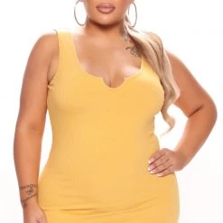 Fashion Nova Jane Heavy Rib Mini Dress - Yellow -fashion nova dresses Shop 03 09 22Studio5 MS A 12 11 01 42 4701DM Yellow 0038 PLUS PB