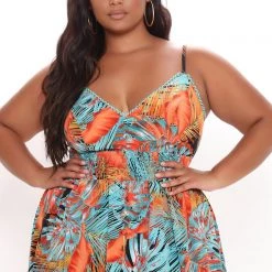Fashion Nova Kiana Tropical Maxi Dress - Black/combo -fashion nova dresses Shop 03 10 21Studio1 RT SA 15 04 49 65 DM1924 Blackcombo 3645 PLUS2 WG