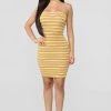 Fashion Nova Summer Ready Stripe Dress - Mustard/Combo -fashion nova dresses Shop 03 11 19 Studio 2 OD 13 36 41 JD32176S Mustardcombo WG scaled
