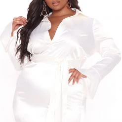 Fashion Nova Step Up Satin Mini Dress - White -fashion nova dresses Shop 03 11 21Studio3 DM JH 14 24 06 54 D15331C White PLUS 0126 WG