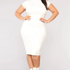 Fashion Nova Jojo Dress - White -fashion nova dresses Shop 03 14 18 STUDIO 2 BD7491A White 3239 AB scaled
