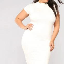 Fashion Nova Jojo Dress - White -fashion nova dresses Shop 03 14 18 STUDIO 2 BD7491A White 3243 AB scaled