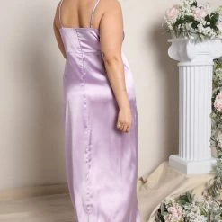 Fashion Nova Just Say Yes Satin Maxi Dress - Lavender -fashion nova dresses Shop 03 14 22Studio2 CE RL 09 52 07 4 MM2410 Lavender 0149 PLUS KL