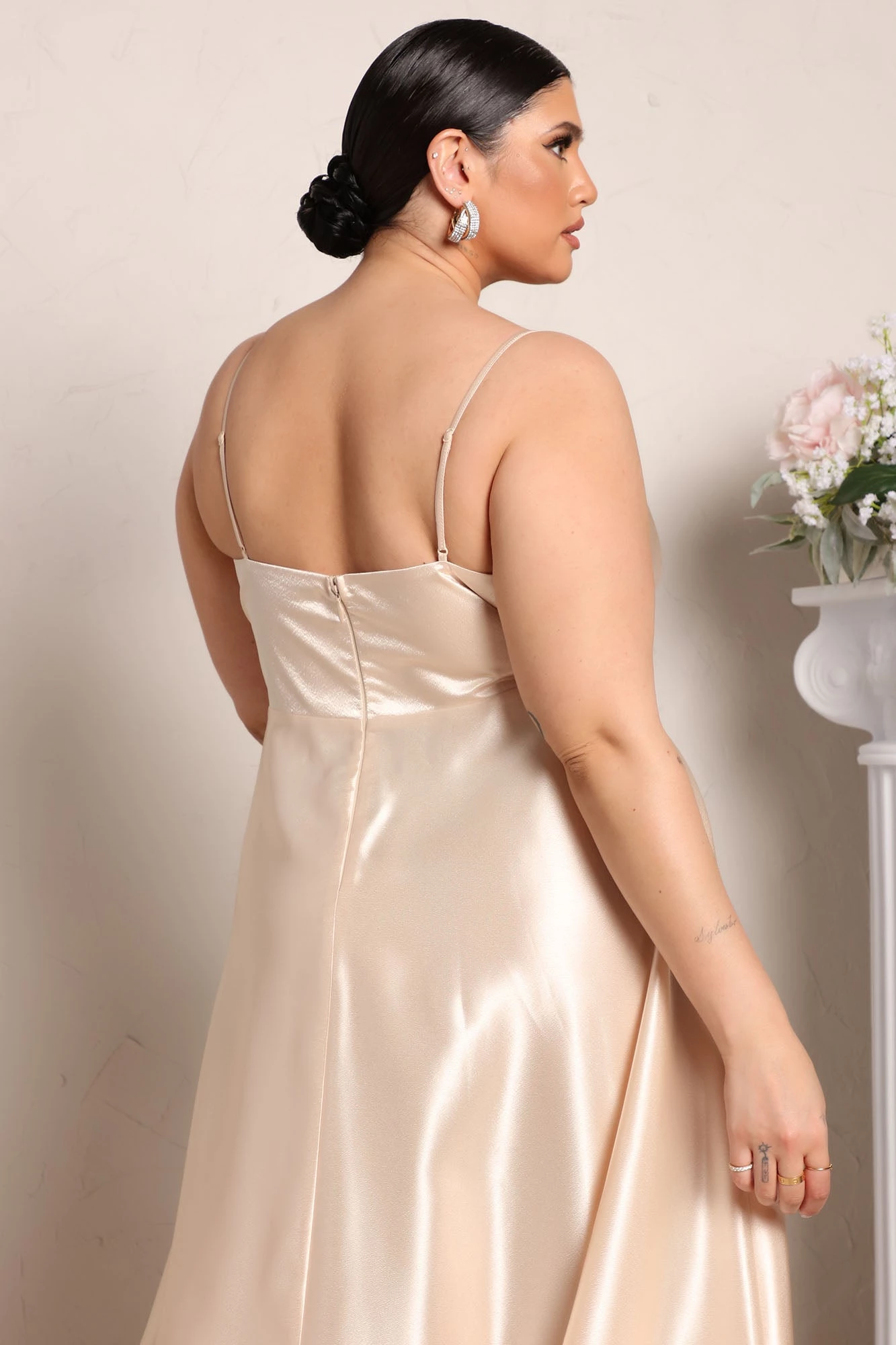 Fashion Nova Cherish This Moment Satin Maxi Dress - Cream 10 Fashion Nova Cherish This Moment Satin Maxi Dress - Cream - Image 8