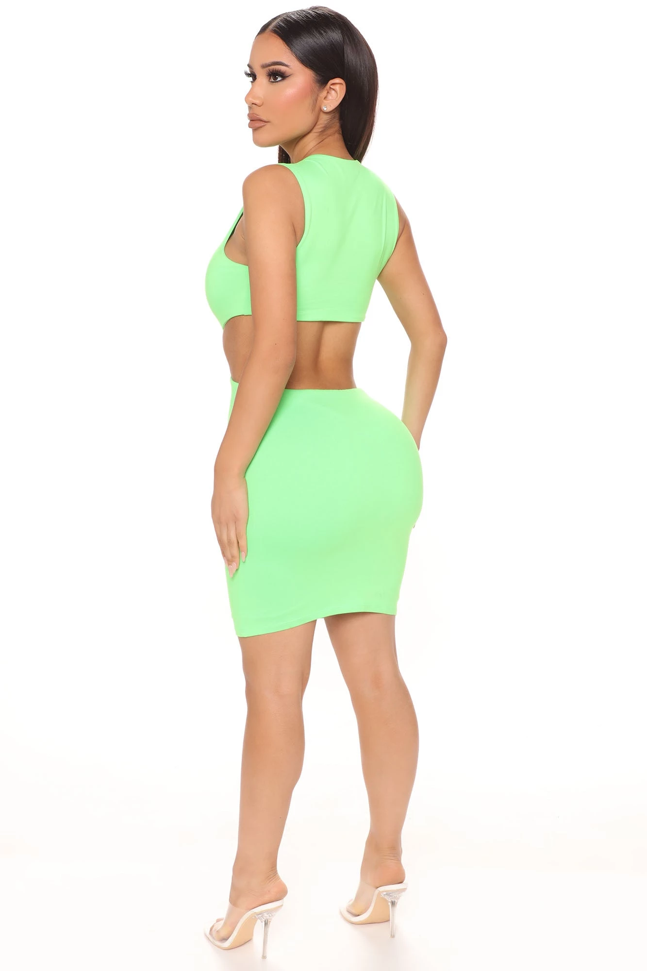 Fashion Nova Better Work It Mini Dress - Neon Green 5 Fashion Nova Better Work It Mini Dress - Neon Green - Image 3