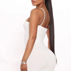 Fashion Nova Loryanne Ribbed Mini Dress - White -fashion nova dresses Shop 03 14 22Studio4 RM CP 14 57 14 63 RD45614 White 5337 SG
