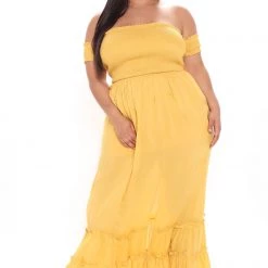 Fashion Nova Laurel Off Shoulder Maxi Dress - Mustard 17 Fashion Nova Laurel Off Shoulder Maxi Dress - Mustard -fashion nova dresses Shop 03 15 21Studio3 RM ML 11 04 14 28 DM1857S Mustard 0269 PLUS NT