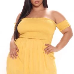 Fashion Nova Laurel Off Shoulder Maxi Dress - Mustard 18 Fashion Nova Laurel Off Shoulder Maxi Dress - Mustard -fashion nova dresses Shop 03 15 21Studio3 RM ML 11 04 15 28 DM1857S Mustard 0270 PLUS NT
