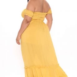 Fashion Nova Laurel Off Shoulder Maxi Dress - Mustard 19 Fashion Nova Laurel Off Shoulder Maxi Dress - Mustard -fashion nova dresses Shop 03 15 21Studio3 RM ML 11 04 26 28 DM1857S Mustard 0274 PLUS NT