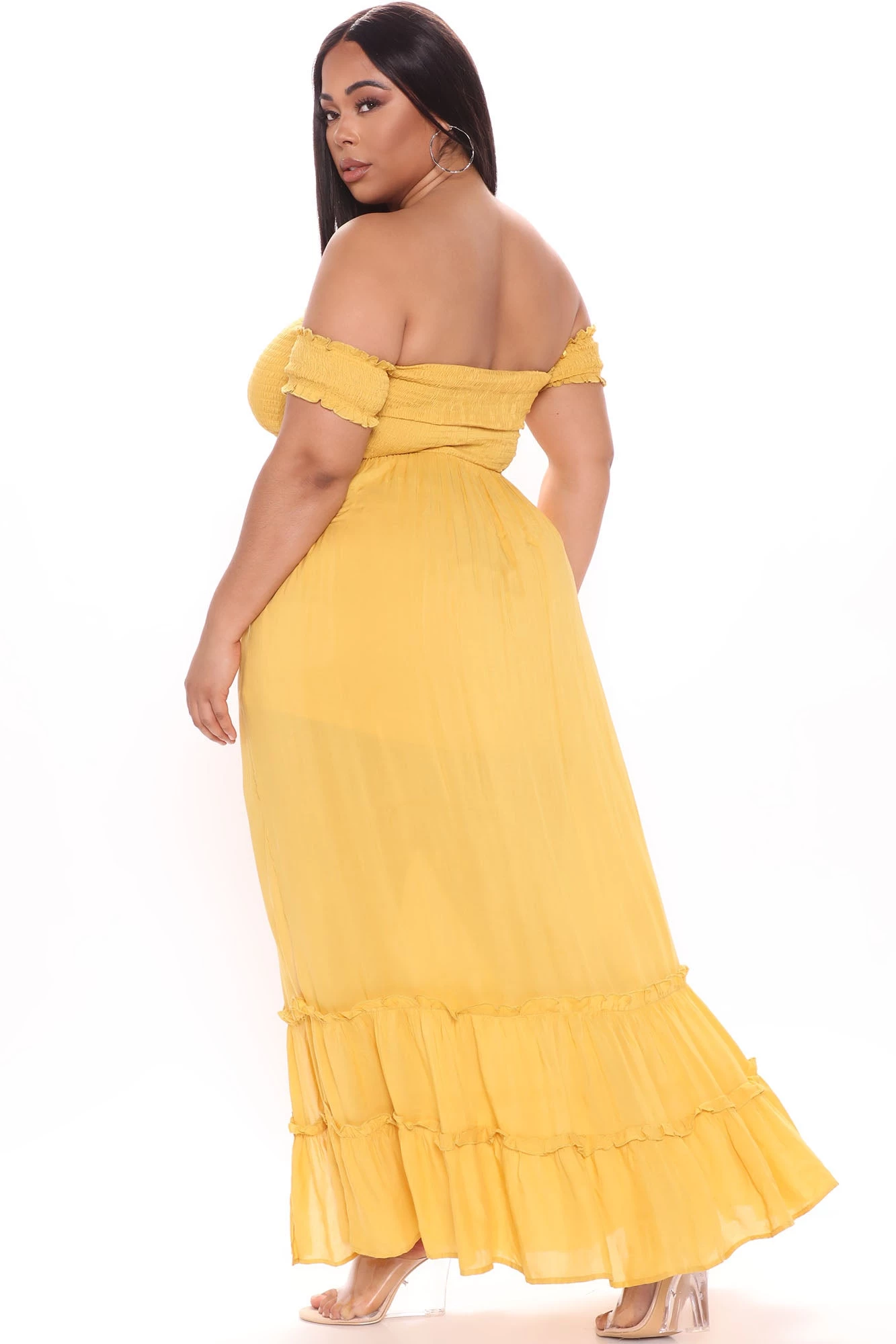 Fashion Nova Laurel Off Shoulder Maxi Dress - Mustard 11 Fashion Nova Laurel Off Shoulder Maxi Dress - Mustard - Image 9
