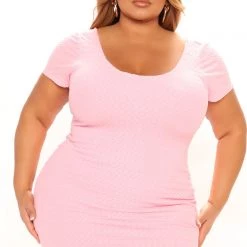 Fashion Nova Brina Mini Dress - Pink -fashion nova dresses Shop 03 15 22Studio1 RT CP 15 21 24 58 HF22F323FN Pink 0672 PLUS EH