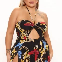 Fashion Nova Yacht Days Maxi Dress - Black/combo -fashion nova dresses Shop 03 15 22Studio2 KJ AC 09 33 41 7 KD9030 Blackcombo 1456 PLUS KL