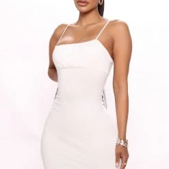 Fashion Nova Payton Mini Dress - White