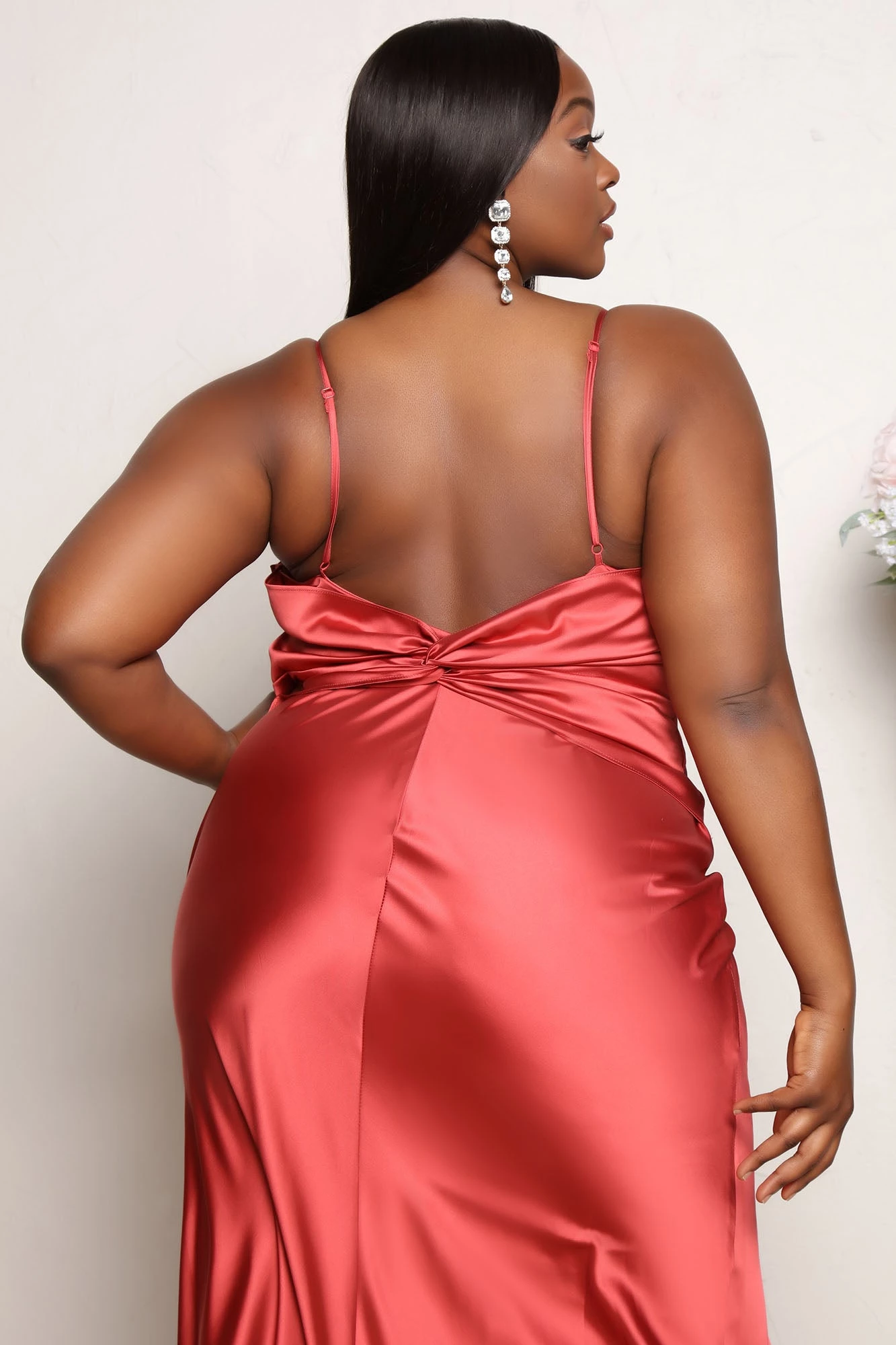 Fashion Nova Right By Your Side Satin Dress - Marsala 10 Fashion Nova Right By Your Side Satin Dress - Marsala - Image 8