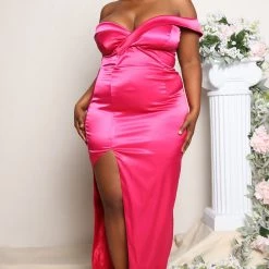 Fashion Nova Ever After Satin Maxi Dress - Fuchsia -fashion nova dresses Shop 03 16 22Studio5 RT KP 10 41 31 6 74486E Fuchsia 1275 PLUS KS