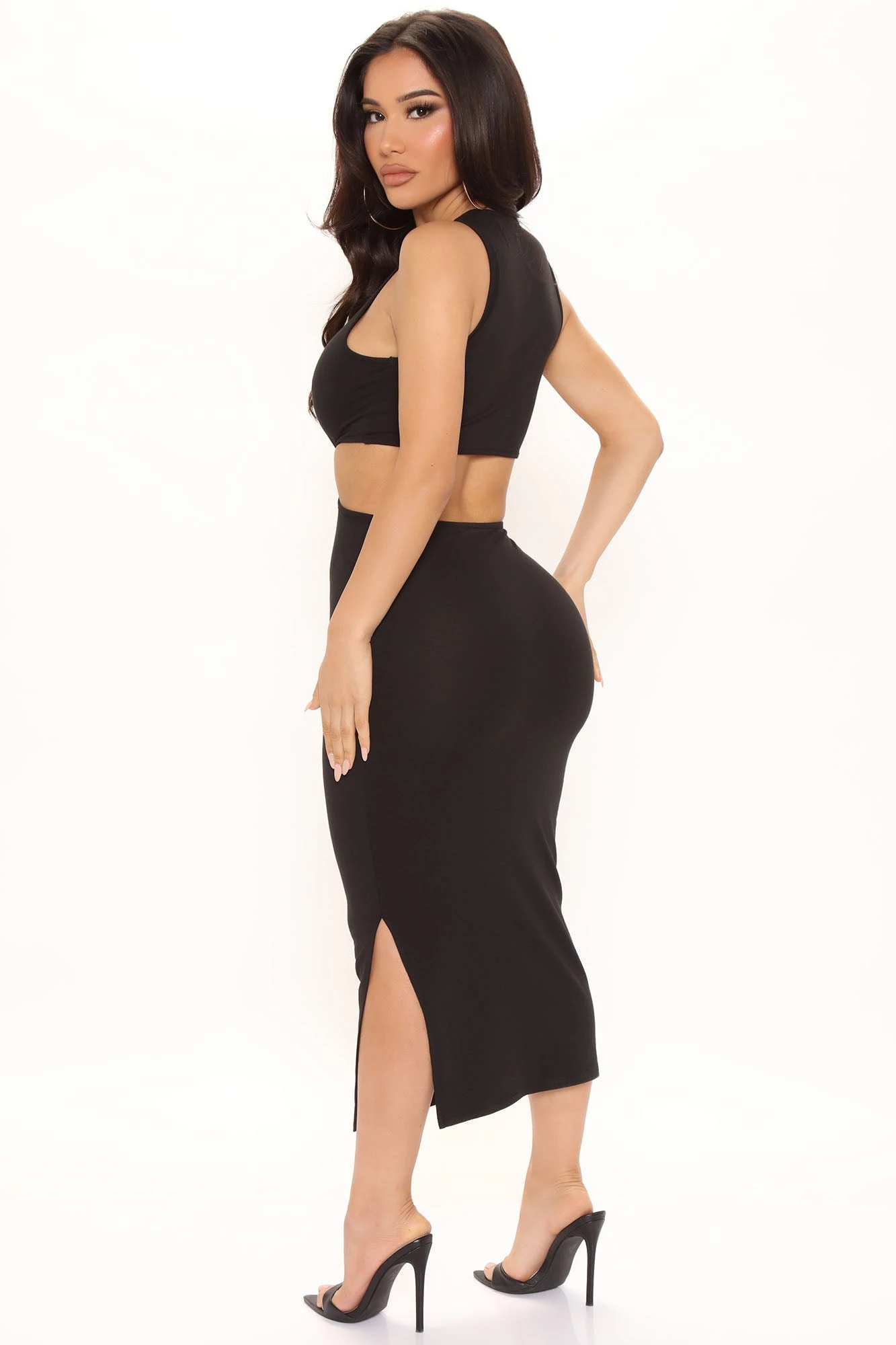 Fashion Nova Ivy Midi Dress - Black 5 Fashion Nova Ivy Midi Dress - Black - Image 3
