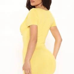 Fashion Nova Ava Mini Dress - Yellow -fashion nova dresses Shop 03 17 22Studio1 MS K 11 14 04 33 FS22E440 Yellow 2394 KS