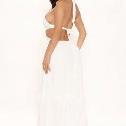 Fashion Nova Kenney Halter Maxi Dress - White -fashion nova dresses Shop 03 17 22Studio1 MS K 13 18 39 57 32127SK White 2586 PB