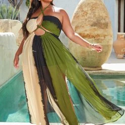 Fashion Nova Gypsy Love Maxi Dress - Olive/combo -fashion nova dresses Shop 03 18 21Swim Editorial CE 15 17 59 Look7 12871 RG JF PLUS