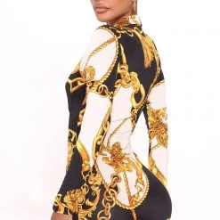 Fashion Nova Catch A Break Shirt Dress - Black/combo -fashion nova dresses Shop 03 18 22Studio4 RM RA 13 17 18 3 TD10442 BlackCombo 6394 KL