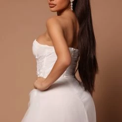 Fashion Nova Kiara Embellished Tulle Maxi Dress - White -fashion nova dresses Shop 03 18 22Studio5 SN KP 11 21 58 16 57399 White 44773 KL