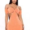 Fashion Nova Hallie Slinky Mini Dress - Orange -fashion nova dresses Shop 03 21 22Studio4 CE 11 12 01 16 FS22E246 Orange 5434 KS