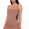 Fashion Nova Raven Mini Dress - Brown -fashion nova dresses Shop 03 21 22Studio4 CE RL 12 09 43 40 73290 Brown 5644 KL