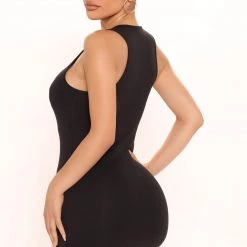 Fashion Nova Reno Ribbed Mini Dress - Black -fashion nova dresses Shop 03 23 22Studio2 MS RL 09 25 35 16 RD45604 Black 4112 EH