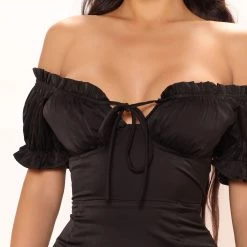 Fashion Nova Katrina Satin Mini Dress - Black -fashion nova dresses Shop 03 24 22Studio2 RT RL 15 46 49 11 HF22E810 Black 13445 SG