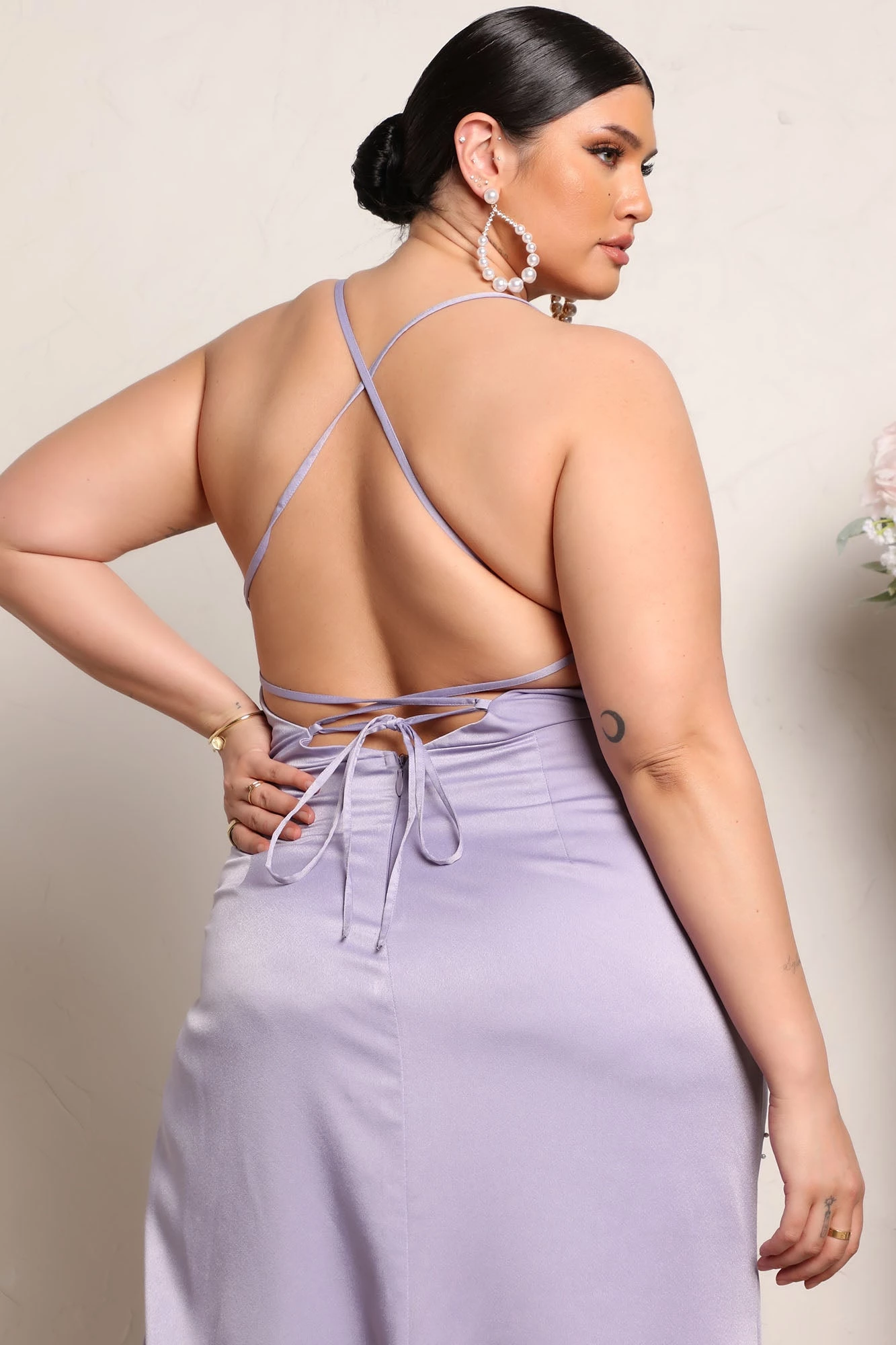 Fashion Nova Holy Pearl Maxi Dress - Lavender 15 Fashion Nova Holy Pearl Maxi Dress - Lavender - Image 13