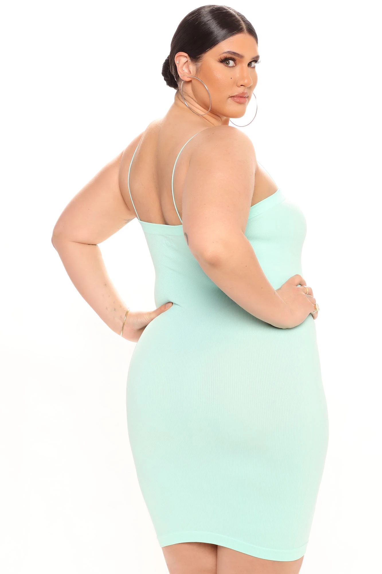 Fashion Nova Shelby Seamless Mini Dress - Light Blue 10 Fashion Nova Shelby Seamless Mini Dress - Light Blue - Image 8