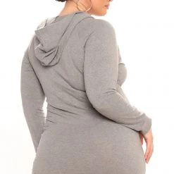 Fashion Nova Look At Me Hooded Mini Dress - Grey -fashion nova dresses Shop 03 25 22Studio1 ME AC 12 00 00 37 RD62521 Grey 6330 PLUS PB