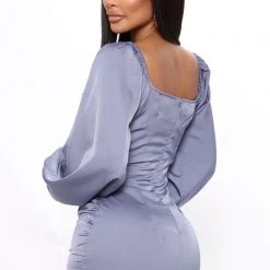 Fashion Nova Gossip Ruched Mini Dress - Blue 9 Fashion Nova Gossip Ruched Mini Dress - Blue -fashion nova dresses Shop 03 28 22Studio4 SN CP 14 17 57 20 FS22A688 Blue 0516 PB