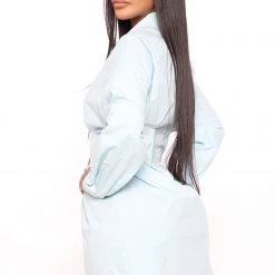 Fashion Nova Estella Shirt Dress - Light Blue -fashion nova dresses Shop 03 29 22Studio4 RM CP 15 23 23 48 HF21F653 LightBlue 1206 KL