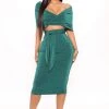 Fashion Nova Its A Wrap Slinky Midi Dress - Emerald -fashion nova dresses Shop 03 29 22Studio4 RM CP 15 29 28 50 FD40235 Emerald 1220 KL