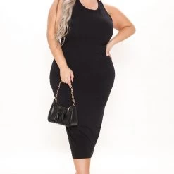 Fashion Nova Reena Ruched Midi Dress - Black -fashion nova dresses Shop 04 02 21Studio1 CE TB 11 50 24 40 JD42722 Black PLUS 3770 NT
