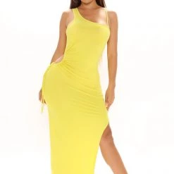 Fashion Nova Personal Best Maxi Dress - Yellow
