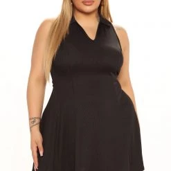 Fashion Nova Becca Fit And Flare Mini Dress - Black -fashion nova dresses Shop 04 04 22Studio1 KJ RL 15 19 23 58 RD46038 Black 0748 PLUS SG